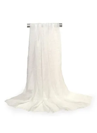 Summer Beach Shawl White 