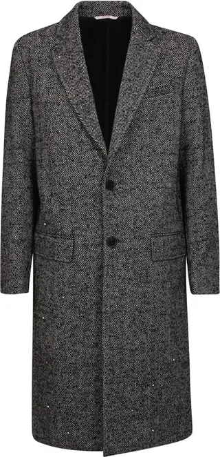 Virgin Wool Single-breasted Coat