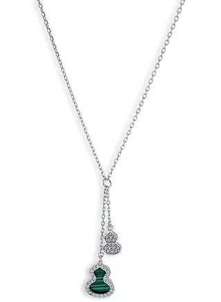 Sterling Silver 925 Guitar Shaped Necklace - FKJNKLSLU6098 