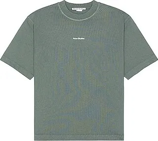 Acne Studios Extorr Stamp T-shirt in Sage