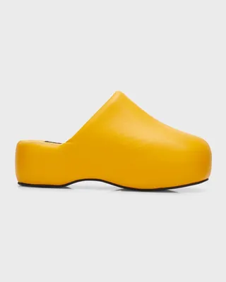 Bubble Vegan Leather Slide Clogs
