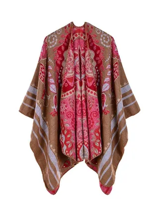 Fashion Women Faux Cashmere Shawl Multicolour 