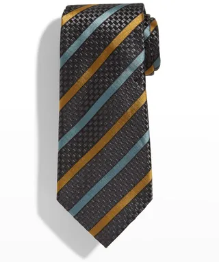 Men's Stripe Silk Tie