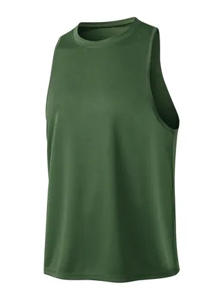Men Quick Dry Breathable Elastic Vest Army Green 