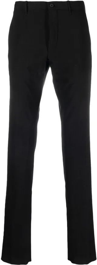Mid-Rise Straight-Leg Trousers