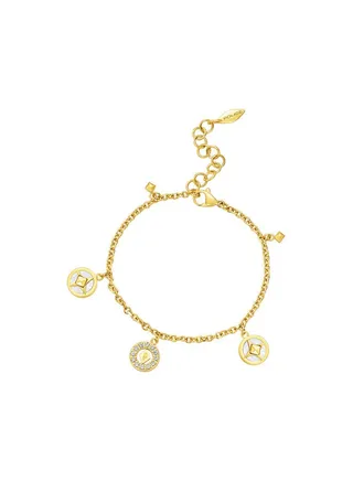 POLICE - Lucky Star Bracelet for Women Gold Plating with Mother of Pearl - PEJLB0002005 