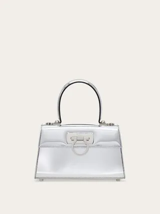 Ferragamo Women Iconic Top Handle Silver