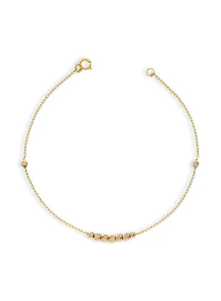 Gold Beads Bracelet 21KT - FKJBRL21KU6033 