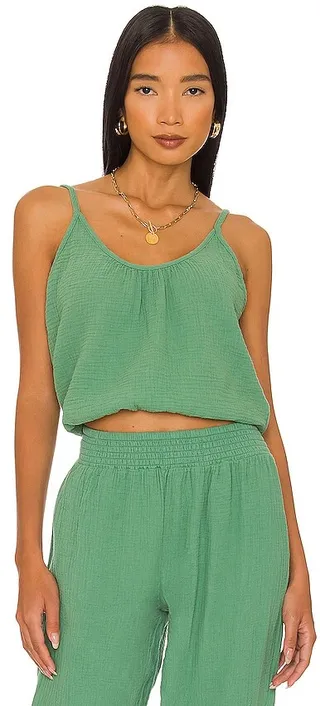 Beach Gauze Cropped Cami
