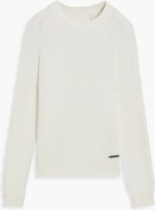 Fisherman cotton-blend sweater