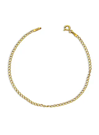 Gold Curb Bracelet 21KT - FKJBRL21KU6002 
