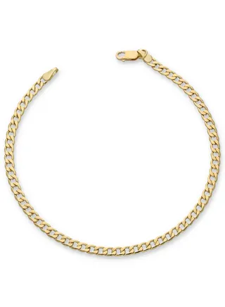 Gold Curb Bracelet 18KT 