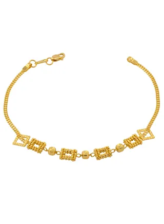 Shapes Beads 22K Gold Bracelet 