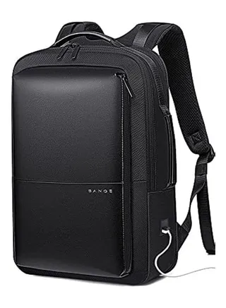 BANGE Mens Transformation School Laptop Backpack 019, Black 