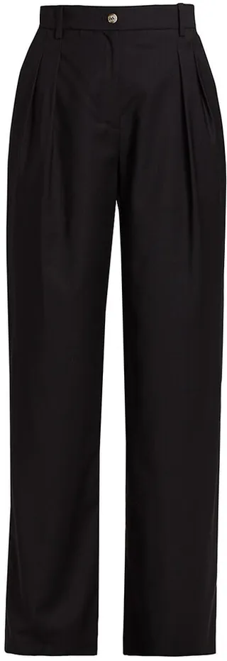 Sbiru Wool Straight-Leg Pants