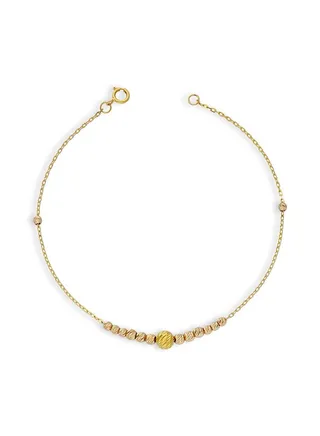 Gold Beads Bracelet 21KT - FKJBRL21KU6042 