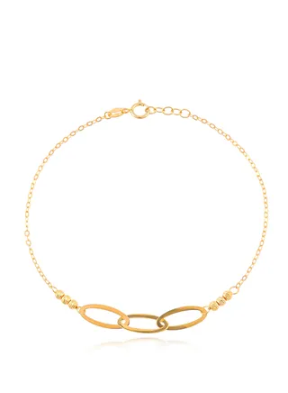 Shine with attractive bracelets made of 21-carat gold 