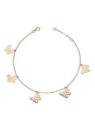 Gold Butterflies Bracelet 18KT - FKJBRL18KU1035 