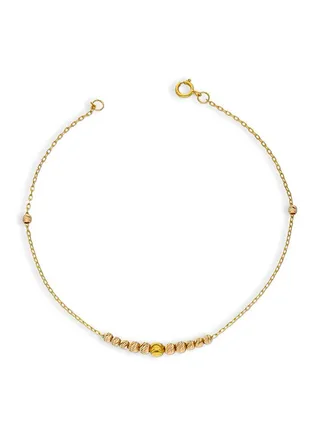 Gold Beads Bracelet 21KT - FKJBRL21KU6038 