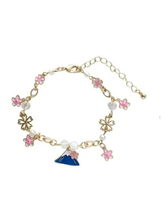 Silver Flowers Design Bracelet 