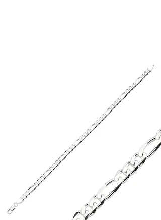 925 Silver-140 Micron Figaro Chain Bracelet-High-Quality Jewelry in UAE Dubai 100% Precious Metal Gift-EMNON101BR-CH82659 