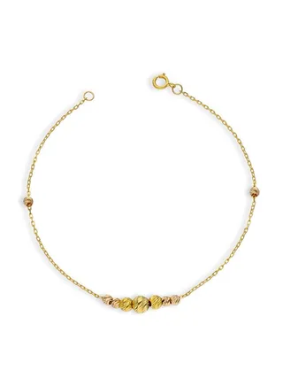Gold Beads Bracelet 21KT - FKJBRL21KU6037 