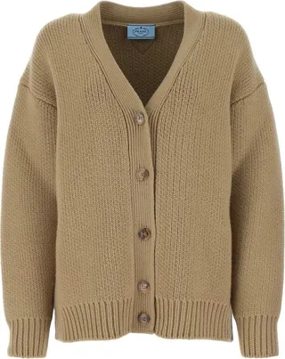Prada V-Neck Buttoned Cardigan