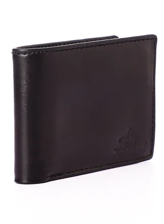 Mens (RO 107) Bifold Wallet Soft Genuine Leather Black - Secure and Durable Extra Capacity Billfold with 11 Credit Cards, Flip Up ID.Black 