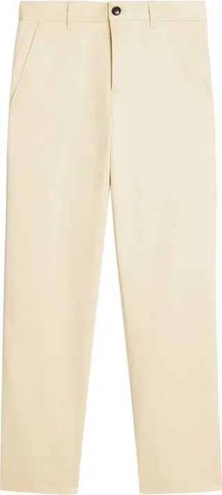 Cropped Straight-Leg Trousers