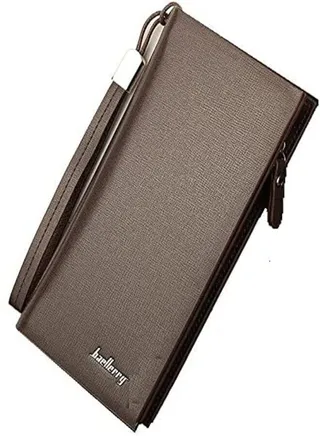 Coffee Polyester For Unisex - Card & ID Cases Brown 