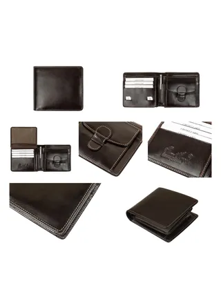 Elegant Male Wallet from Three Angels Genuine Leather 
