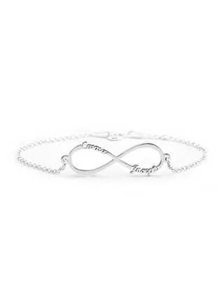 Silver 925 Personalized Infinity Name Bracelet 