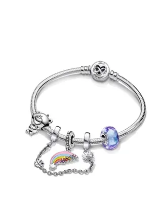 Pandora rainbow bear bracelet 