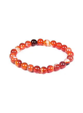 REBUY Carnelian Stone Bracelet Crystal Healing Gemstone Bracelet 