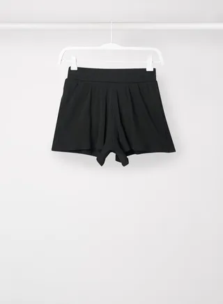 Teen Ribbed Shorts Black 