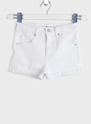 Kids Light Wash Denim Shorts 