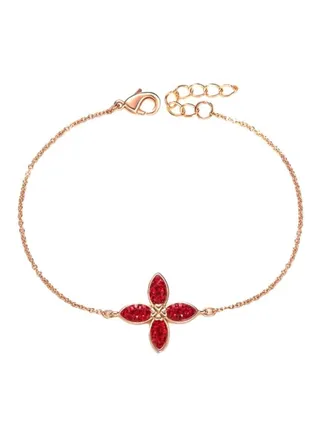 Silver Crystal Studded Bracelet 