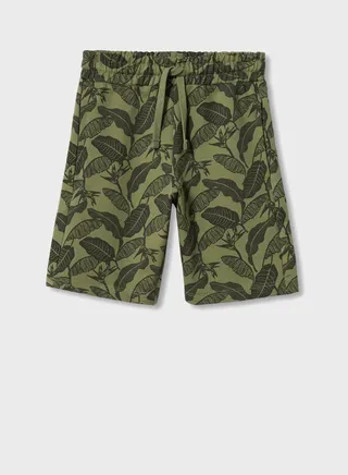 Kids Leaf Print Shorts 