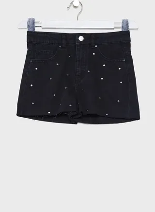 Kids Stud Detail Denim Shorts 