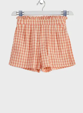 Kids Checked Shorts 