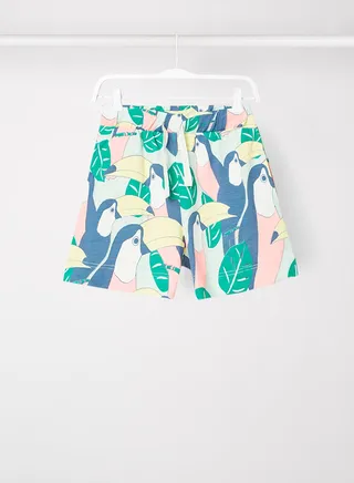 Teen Bird Print Shorts Multicolour 