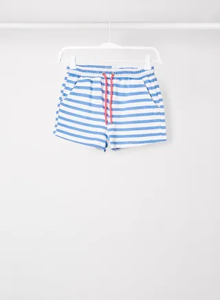 Kids/Teen Striped Shorts White/Blue 