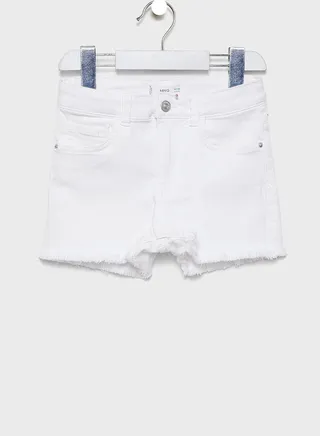 Kids Raw Hem Denim Shorts 
