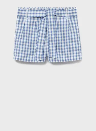 Kids Checked Shorts 