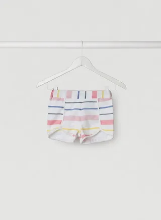 Stripes Pattern Shorts Multicolour 