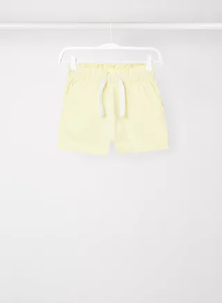 Kids Solid Shorts Yellow 