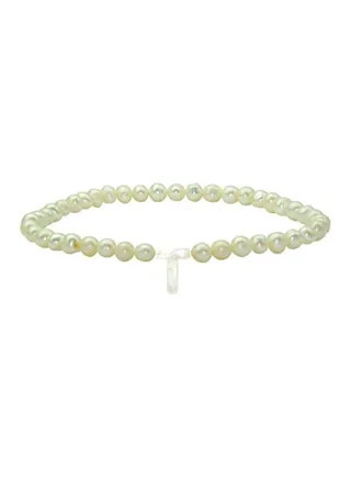 Pearls Letter T Elastic Bracelet 