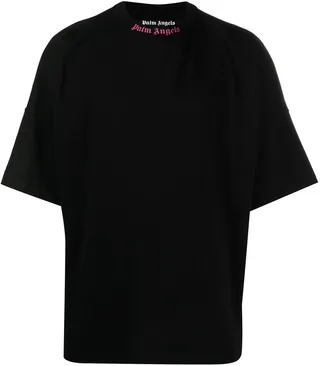 rear logo-print T-shirt
