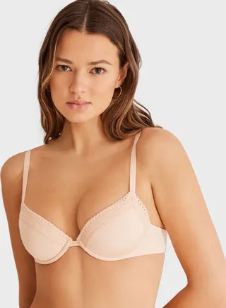 Strappy Cami Plunge Padded Bra 