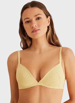 Strappy Cami Lace Triangular Bra 